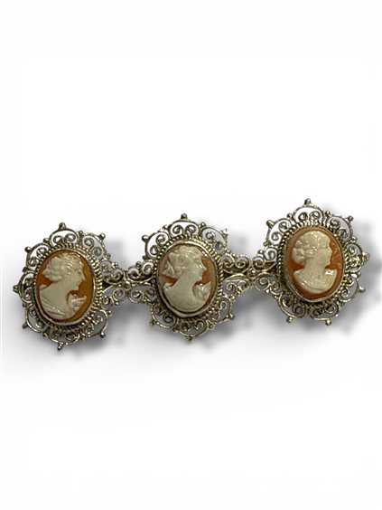 Brosche Mandile 1922 Dame Cammei  in Silber Conchiglia 2MSPCM12 - 2MSPCM12